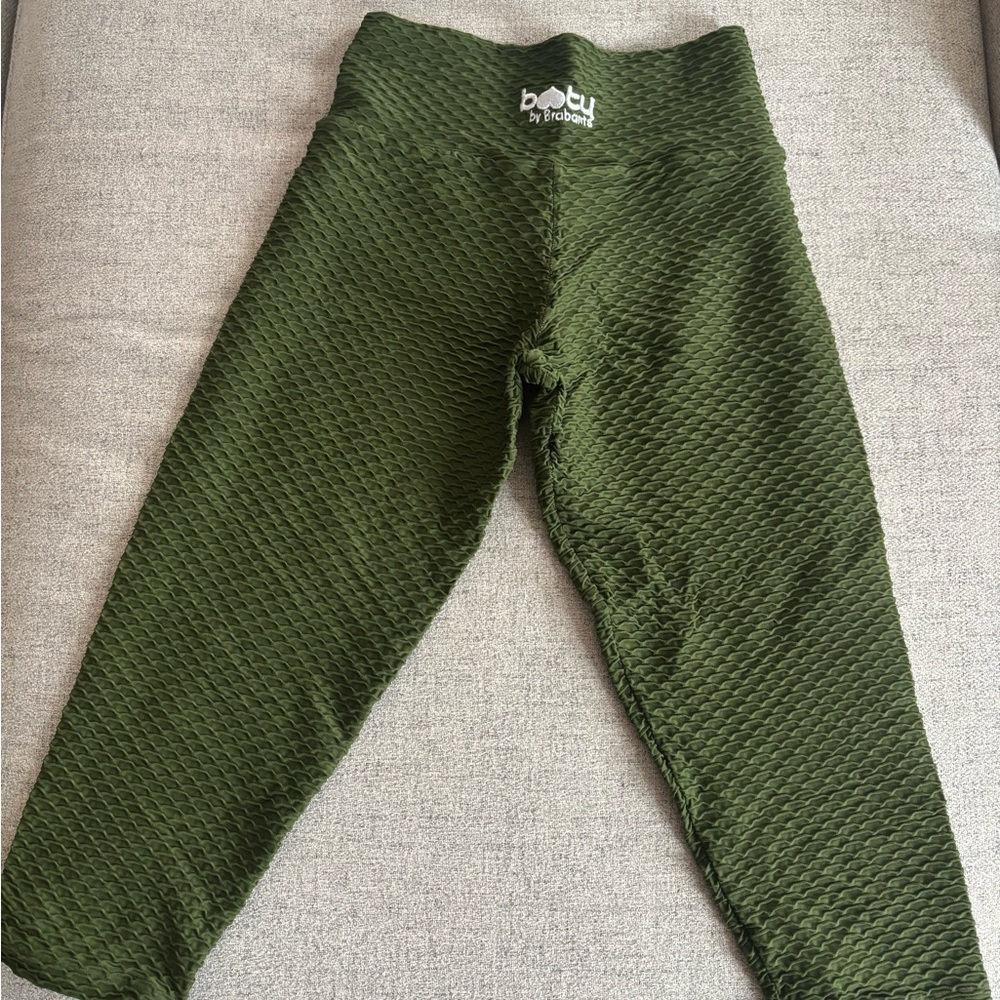 Booty by Brabants Olive Textured Leggings
